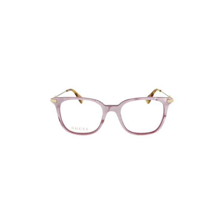 Gucci Square Frame Acetate Sunglasses — Pink