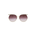 Gucci Round Frame Metal Sunglasses — Gold