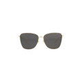 Gucci Square Frame Metal Sunglasses — Gold