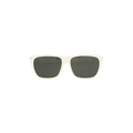 Saint Laurent Square Frame Acetate Sunglasses — White