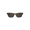Saint Laurent Round Frame Acetate Sunglasses — Black