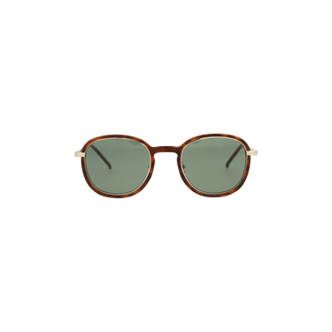 Saint Laurent Square Frame Injection Sunglasses — Brown