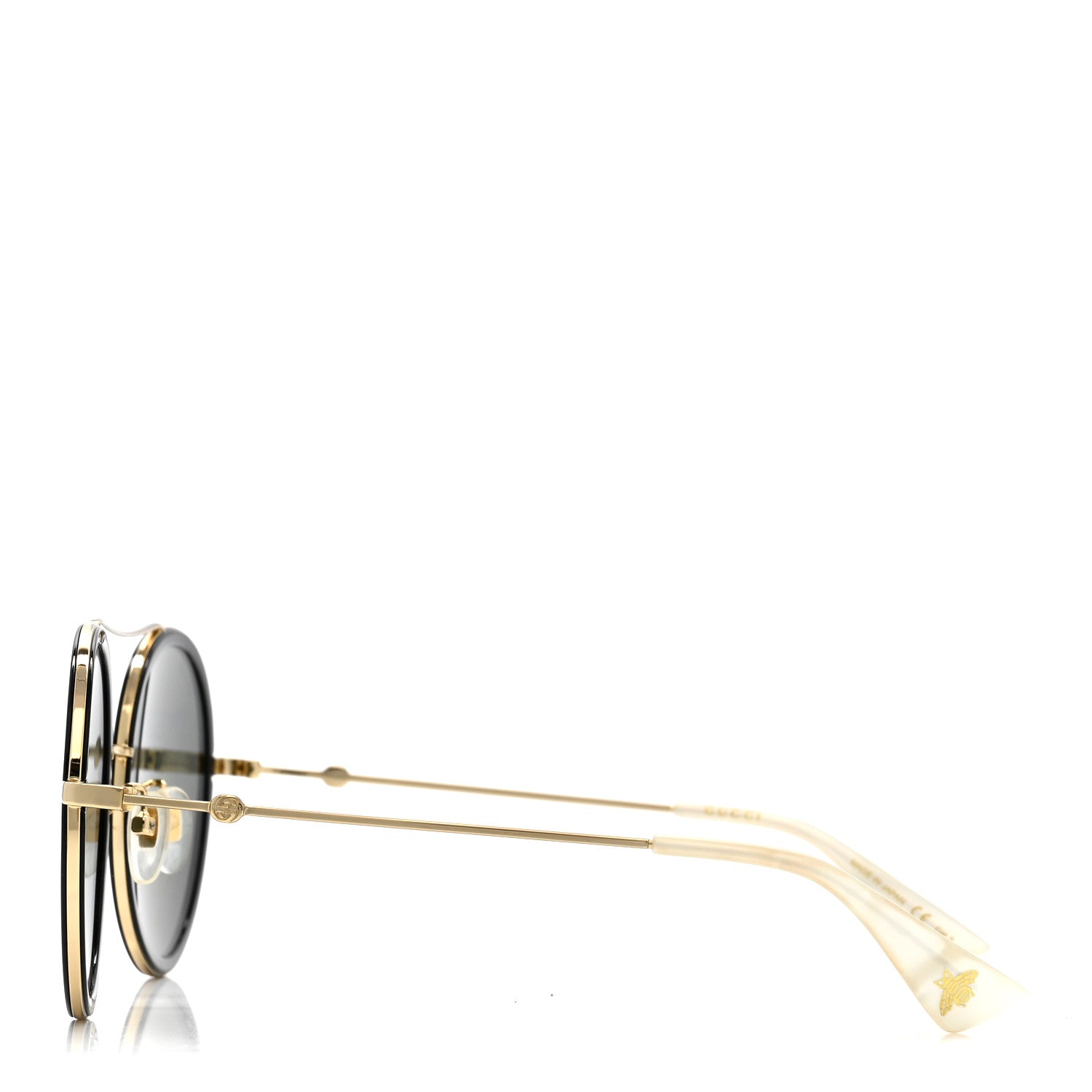Gucci Round Sunglasses — Gold GG0061S