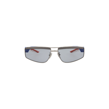 Balenciaga Square Frame Sunglasses — Silver