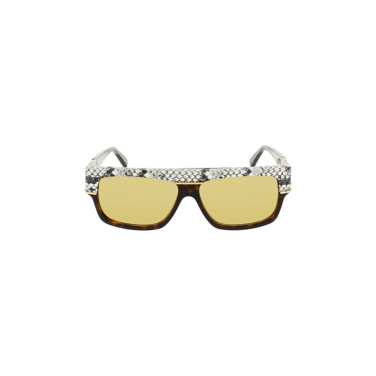Gucci Square Frame Sunglasses — Brown