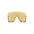 Gucci Rectangle Frame Sunglasses — Brown