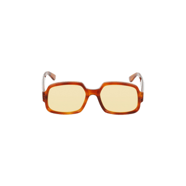 Gucci Square Frame Sunglasses — Brown