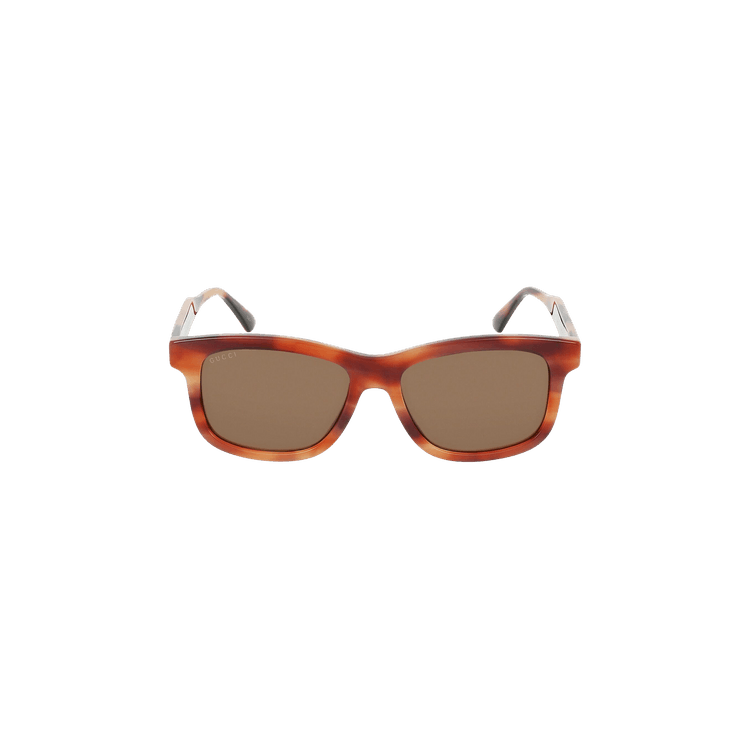 Gucci Square Frame Sunglasses — Brown