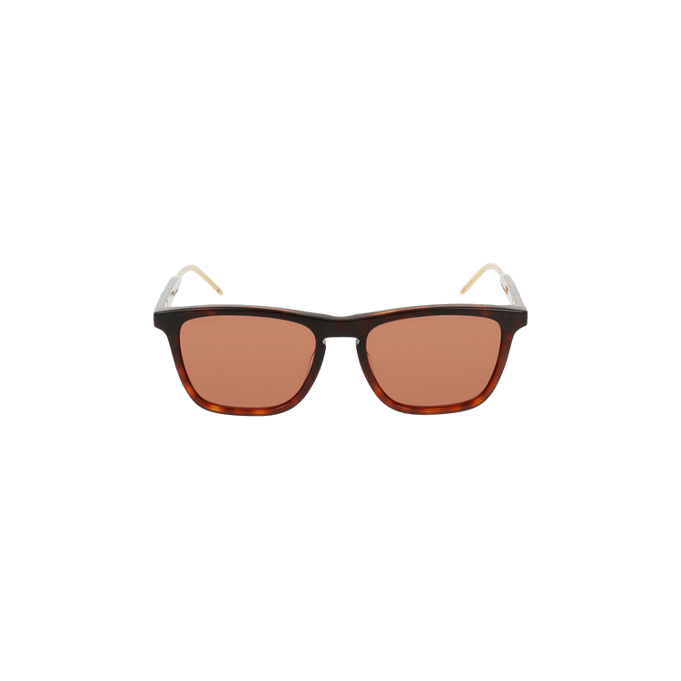 Gucci Square Frame Sunglasses — Brown
