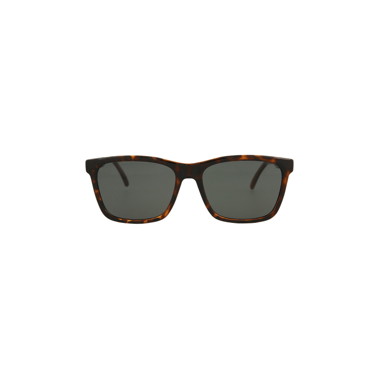 Saint Laurent Rectangle Frame Injection Sunglasses — Brown