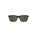 Saint Laurent Rectangle Frame Injection Sunglasses — Brown