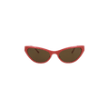 Balenciaga Cat Eye Frame Sunglasses — Red