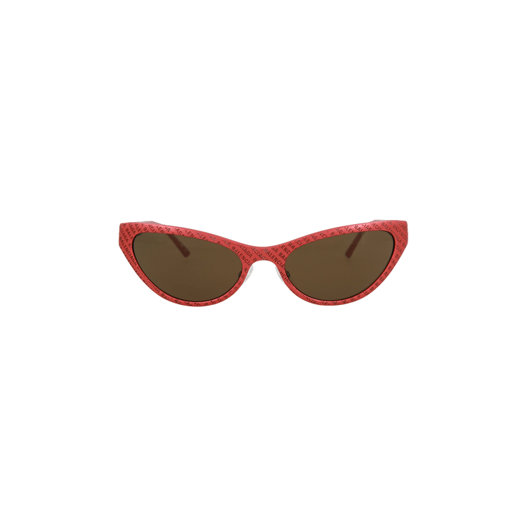 Balenciaga Cat Eye Frame Sunglasses — Red