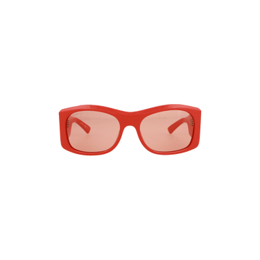 Balenciaga Aviator Sunglasses — Red