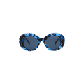 Balenciaga Round Frame Sunglasses — Brown