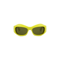 Bottega Veneta Round Frame Injection Sunglasses — Green
