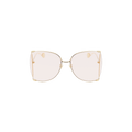 Gucci Oversized Frame Sunglasses — Gold
