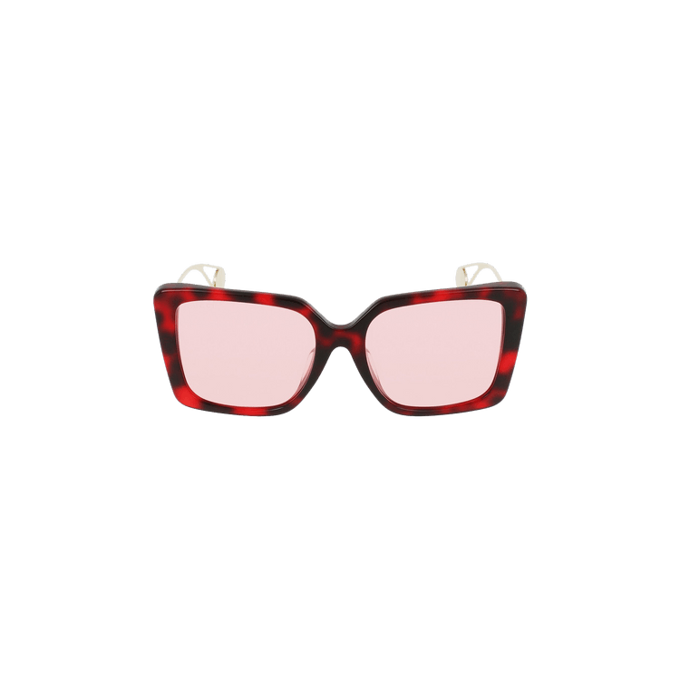 Gucci Square Frame Sunglasses — Brown