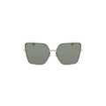 Gucci Square Frame Sunglasses — Gold