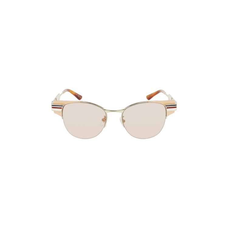 Gucci Round Frame Sunglasses — Pink