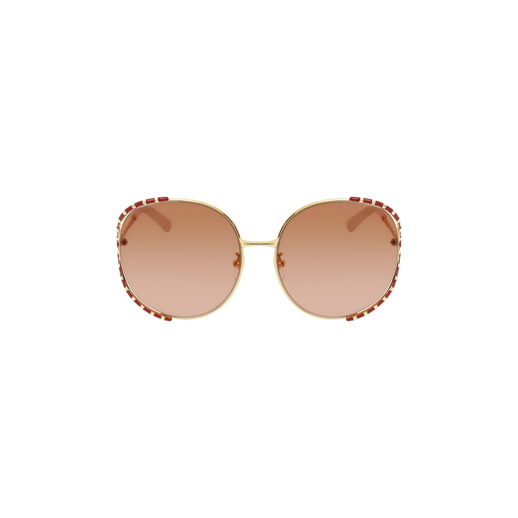 Gucci Round Frame Sunglasses — Multi-Color
