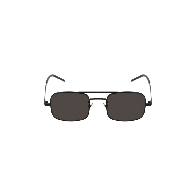 Saint Laurent Square Frame Sunglasses — Black
