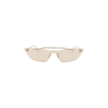 Off-White Metal Mask Sunglasses — White