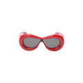 Loewe Inflated Mask Sunglasses — Red