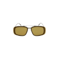 Alexander McQueen Aviator Style Metal Sunglasses — Yellow