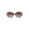 Alexander McQueen Round Frame Acetate Sunglasses — Multi-Color