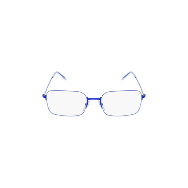 Balenciaga Rectangle Frame Metal Sunglasses — Blue