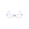 Balenciaga Rectangle Frame Metal Sunglasses — Blue