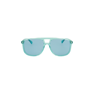 Gucci Aviator Style Acetate Sunglasses — Blue