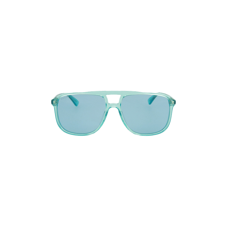 Gucci Aviator Style Acetate Sunglasses — Blue