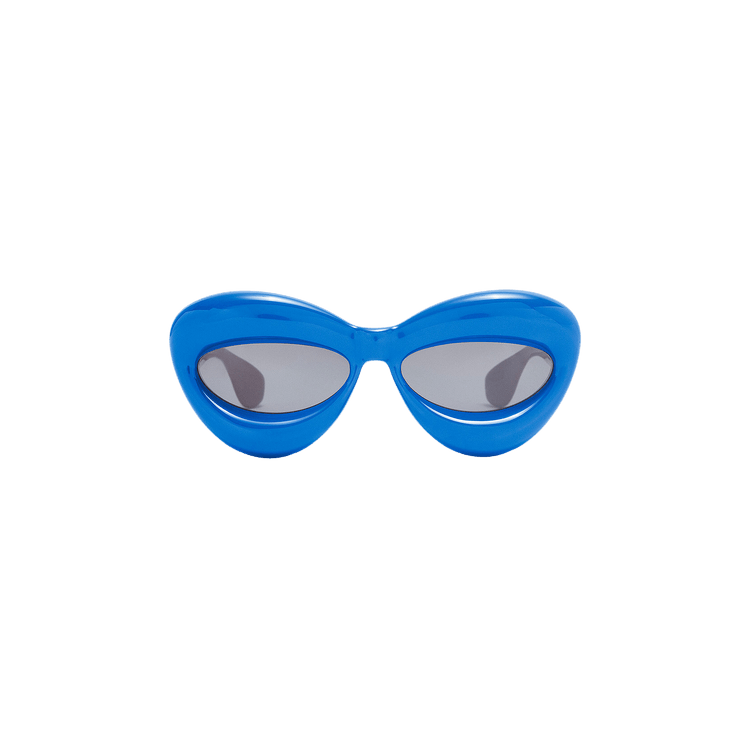 Loewe Inflated Cat Eye Sunglasses In Ink Blue — Blue