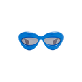 Loewe Inflated Cat Eye Sunglasses In Ink Blue — Blue