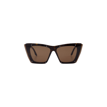 Alexander McQueen Cat Eye Frame Sunglasses — Brown