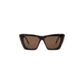 Alexander McQueen Cat Eye Frame Sunglasses — Brown