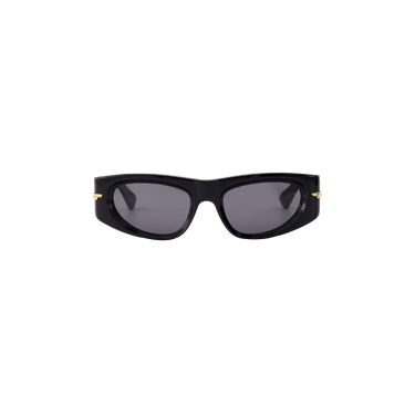 Bottega Veneta Acetate Frame Sunglasses — Black