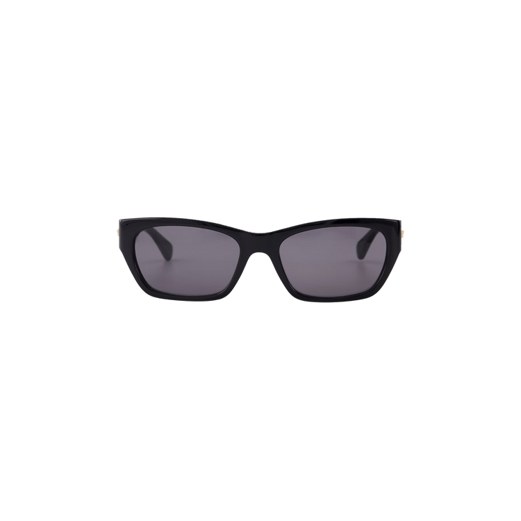 Bottega Veneta Acetate Frame Sunglasses — Black