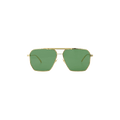 Bottega Veneta Metal Frame Sunglasses — Green