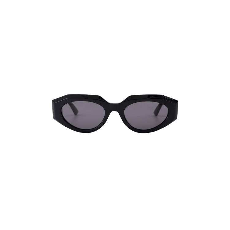 Bottega Veneta Acetate Frame Sunglasses — Black