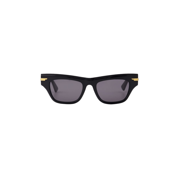 Bottega Veneta Acetate Frame Sunglasses — Black