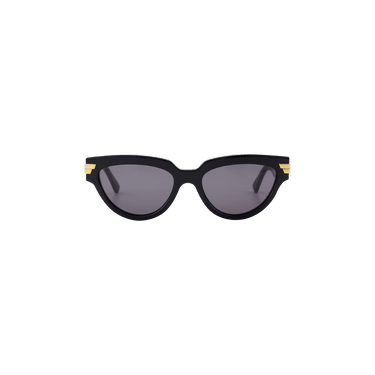 Bottega Veneta Acetate Frame Sunglasses — Black