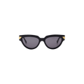 Bottega Veneta Acetate Frame Sunglasses — Black