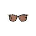 Bottega Veneta Acetate Frame Sunglasses — Brown