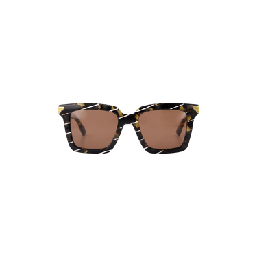 Bottega Veneta Acetate Frame Sunglasses — Brown