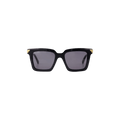 Bottega Veneta Acetate Frame Sunglasses — Black