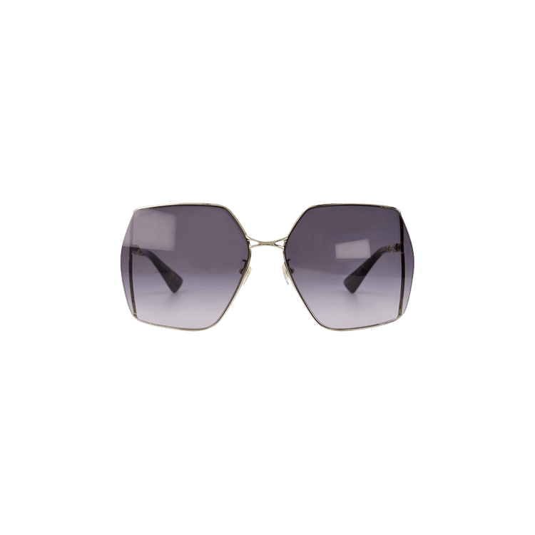 Gucci Square Frame Sunglasses — Gold