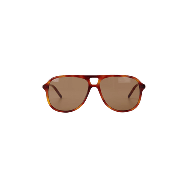 Gucci Square Frame Sunglasses — Brown